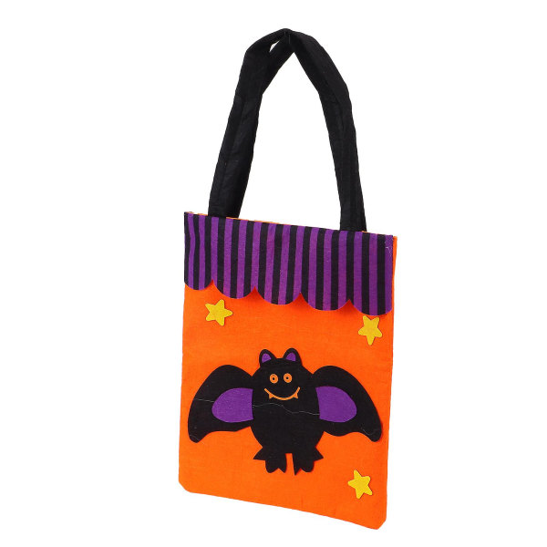 Halloween Tote Bag Non-Woven Tote Bag Ghost Festival Bar Party Rekvisitter-Orange Bat Orange Bat