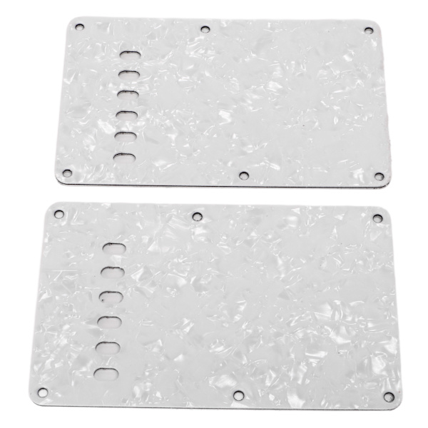 2 st elgitarr bakplåtar med 6 hål PVC-plast gitarrskydd bakplatta ersättning vit