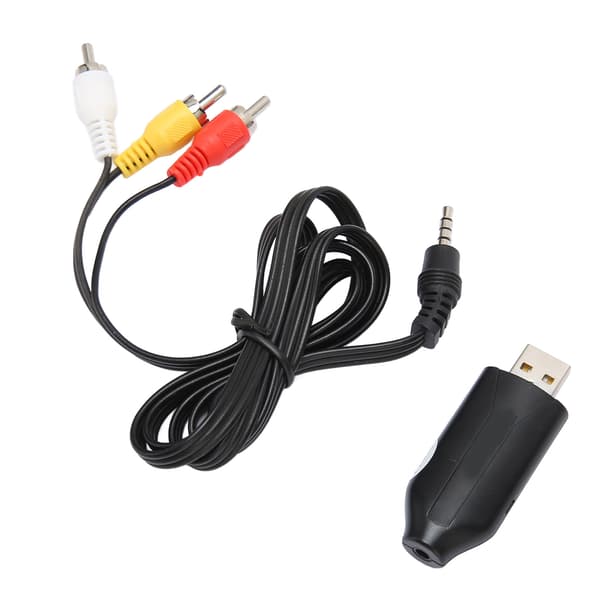 USB Video Capture Card Professional Plug and Play VHS til DVD RCA AV til USB for Windows OS X PC
