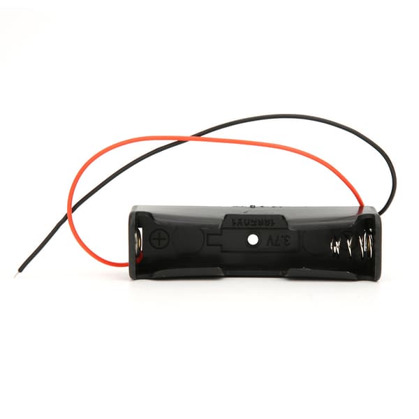 10 stk. 18650 Enkelt Slot Sort Batteriholder med 2 Lednings Serialforbindelse