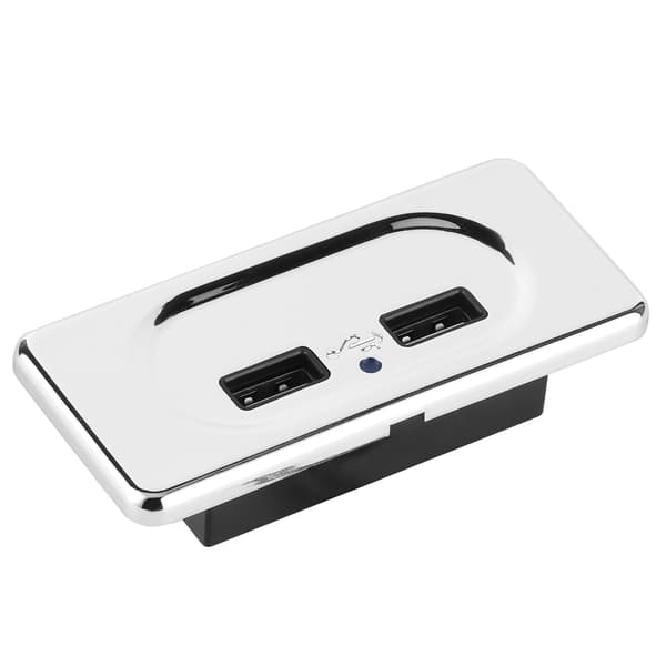 Dobbelt USB-oplader 3.1A Stik LED 12V 24V RV Campingvogn Udskiftning