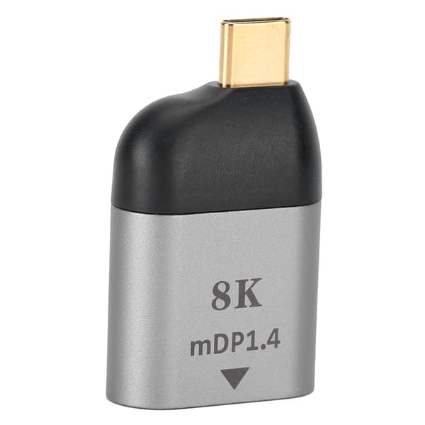 Aluminiumlegering Skal Typ C Hane till Mini DisplayPort Adapterkontakt för Windows Android Mac OS