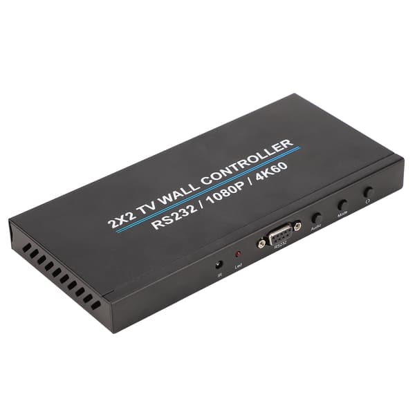 2x2 HD Multimedia Interface Video Wall Controller 4K 60Hz Display 180 Graders Rotation TV Wall Controller 110-240V US Stik