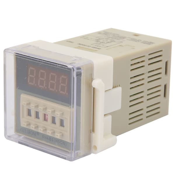 O111ROM DH48S‑2Z LCD-display tidsrelæ 8 ben 0.01S‑9999H (24VAC/DC)