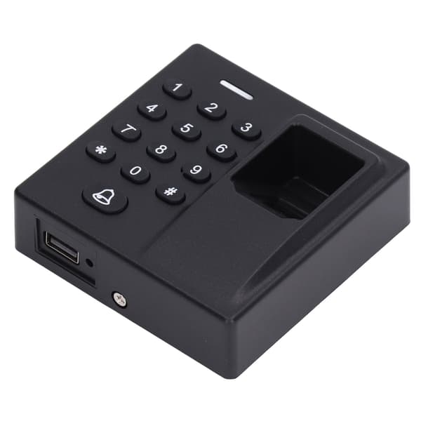 Fingeravtrycksdörrlås Passerkontroll ABS USB Programmerbar för Kontor Hem DC 12V