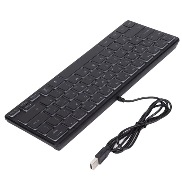 Kablet Gaming Tastatur 64 Taster Mini RGB 3 Baggrunde Desktop Notebook Computertilbehør