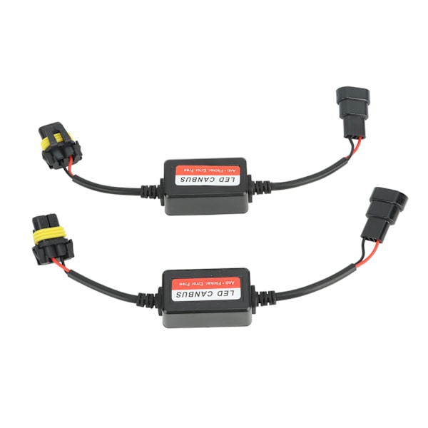 2 stk. Hodelyktdekoder 12V 4A Feilkodekanseller for 9005 9006 9012 LED-hodelykt tåkelys