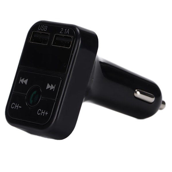 Bluetooth 5.0 FM-sender Trådløs adapter MP3-afspiller Dobbelt USB hurtigoplader til iOS