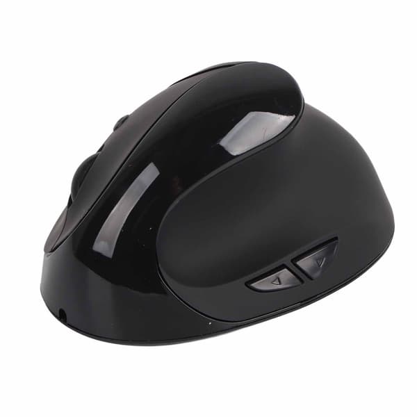 Trådløs Optisk Vertikal Ergonomisk Mus 3. Generation Højrehånds Greb Gaming Kontor Computermus Sort