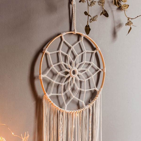 Woven wall hanging wall decoration soft furniture home accessories bamboo circle 30*100cm