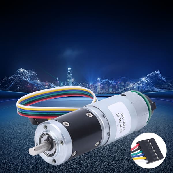 12V 330RPM Metall DC-girmotor med koder for hastighetsreduksjon