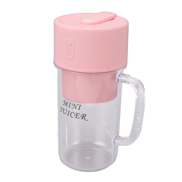 Mini Bærbar Oppladbar Blender Juicer Kopp Multifunksjonell Stor Kapasitet for Studenter Husholdning Rosa