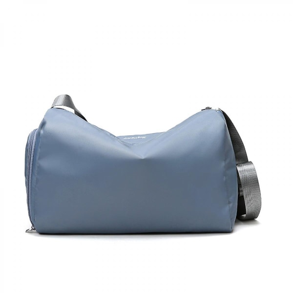 Sport Duffle Bag Fritid Våt och torr Separation Sports Messenger Bag, vattentät Oxford Cloth Weekender Handbagblå