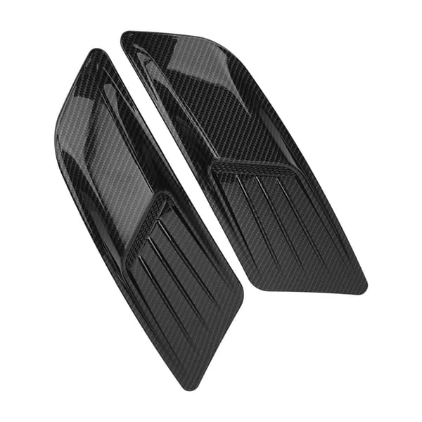 Par universelle fronthette luftventil støping panserdeksel trim karbonfiber stil passer for Ford Mustang 2015-2017