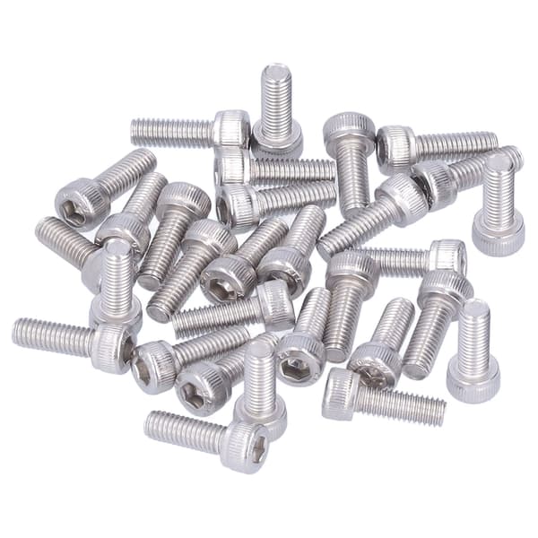 30 stk. M5x25 A2 rustfrit stål sekskant skrue