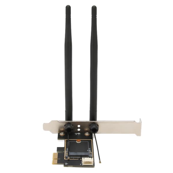 M2 til PCIe Utvidelseskort 6dB Dobbel Antenne Stabil Tilkobling Fleksibel Adapter for Stasjonær Datamaskin