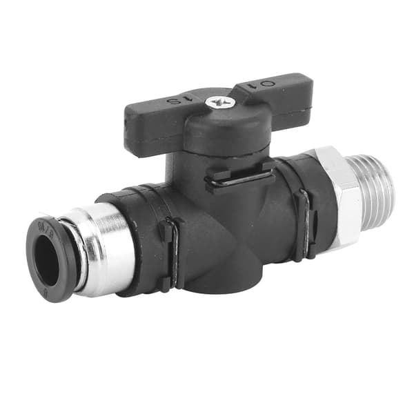 Pneumatisk manuell ventil 8mm snabbkoppling brytare luftrörskarv BSPP hangänga BC8-04