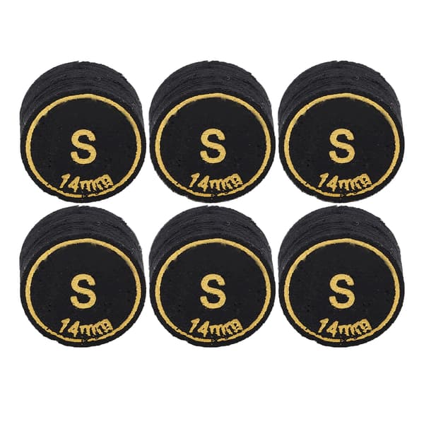 6 Lag Professionelle Pool Kø Spidser Udskiftning til Pool Kø og Snooker 14mm