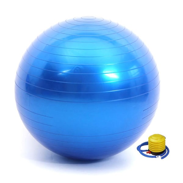 Träningsboll, stabilitetsboll för hemmet, yoga, gymboll, fysioboll, schweizisk boll, sjukgymnastik Blue 55CM