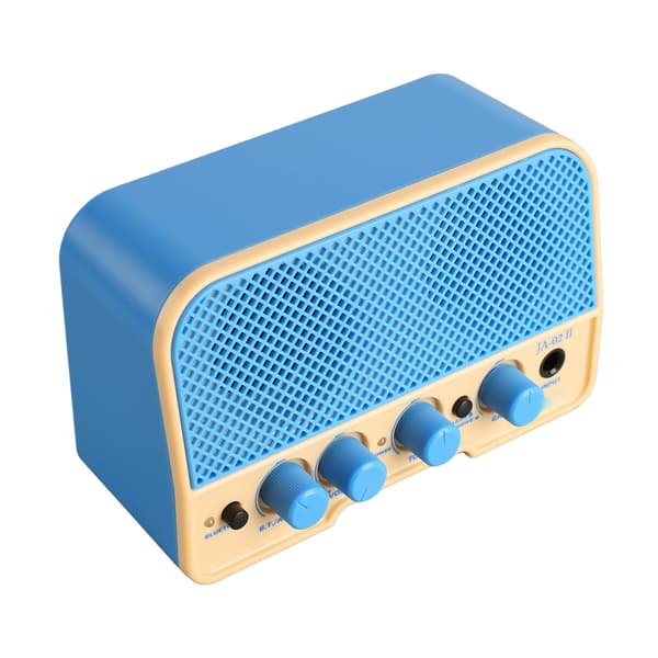Elgitarrförstärkare Ren Overdrive Dubbla Kanaler AUX Bluetooth för att spela Sky Blue
