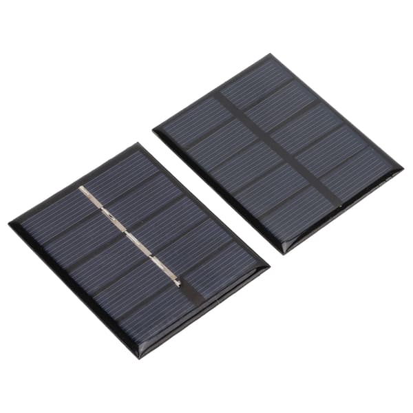 2 stk. 0,5W 2,5V Bærbar Polysilisium Solcellepanel Lader for Lavenergienheter