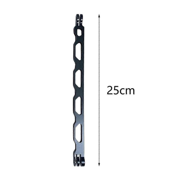 Kameraförlängningsarm för actionkamera, stångfäste för stativ, cykling Black 25cm