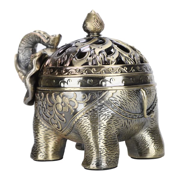 Brons Elefant Rökelsebrännare Aromaterapi Dekor för Vardagsrum Entré Sovrum
