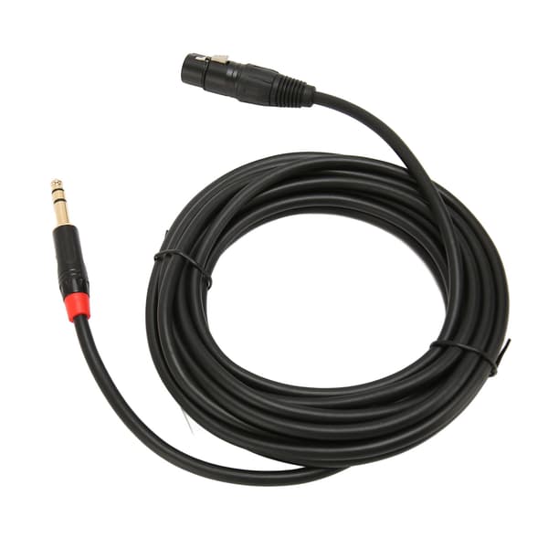 XLR Hun til 1/4 tomme 6,35 mm TRS Balanceret Mikrofonkabel 5 m