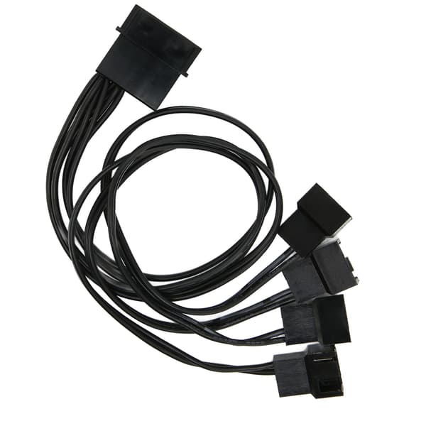 PWM-viftesplitter 4-pinners adapter 3-pinners skjøteledning for stasjonær datamaskin