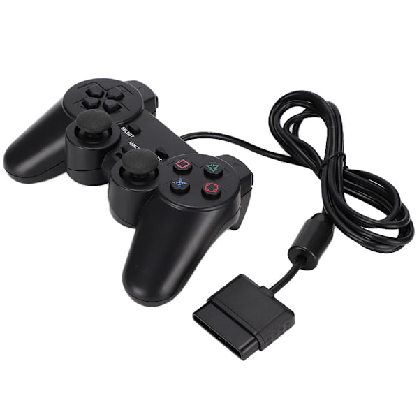 Dual Motor Høj Sensitivitet Kablet Gamepad Controller til PS2 Konsol
