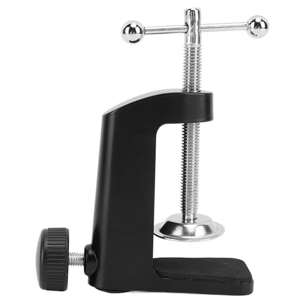 Aluminium C Klemme Skrivebordsmontering 2,4 tommer 61 mm Sort Bordlampeholder