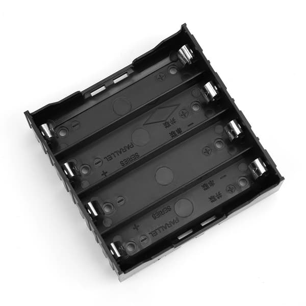 5 st 18650 Batterilåda Hållare Förvaringsfodral med Hård Stift för 4 Batterier Kraftsystem