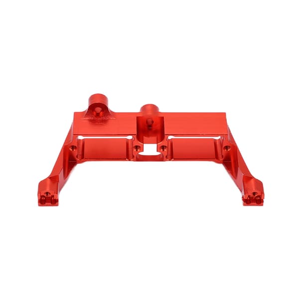 Differentialspärrfäste i aluminiumlegering Servomontering för Traxxas TRX4 1/10 RC Bil Röd