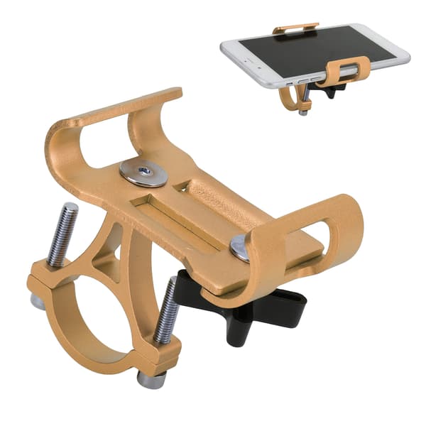 Aluminiumslegering Cykel Telefonholder Udendørs Kørsel Styr Cykelholder til Navigation Gul