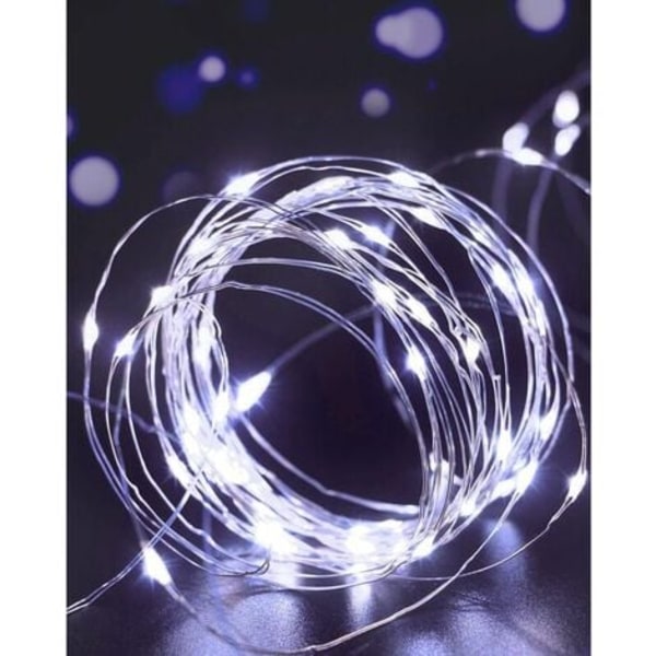 Fairy Lights, 5M 50LED String Lights Paristokäyttöinen Mini Led Indoor String Lights -koristelu makuuhuoneen jouluun ke