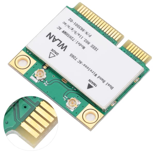 Intel 7265HMW Dual Band AC WiFi Bluetooth 4.2 Mini PCIe Trådløst Netværkskort 2 Antenner
