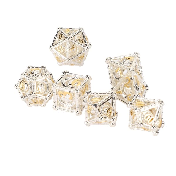 7 stk. Multi Sided Terningesæt Komfortabel Håndfølelse Stærk Slidstærk Hul Polyhedral Terning