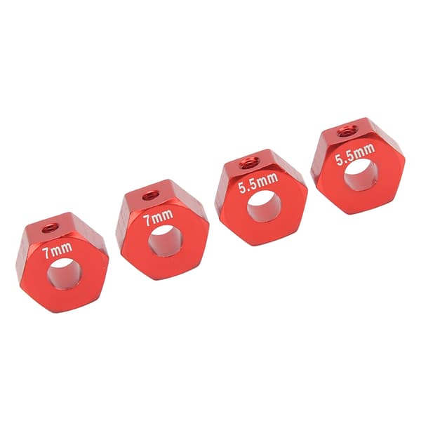 RC Hjulfelg Hex Aluminiumlegering 12mm Diameter 5.5mm 7mm Tykkelse Tilbehørssett