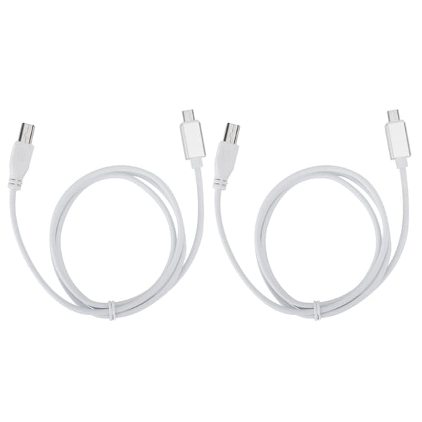 2 st V8 Elektrisk Piano MIDI-kabel Micro USB till B-typ Kompatibel Surfplatta PC
