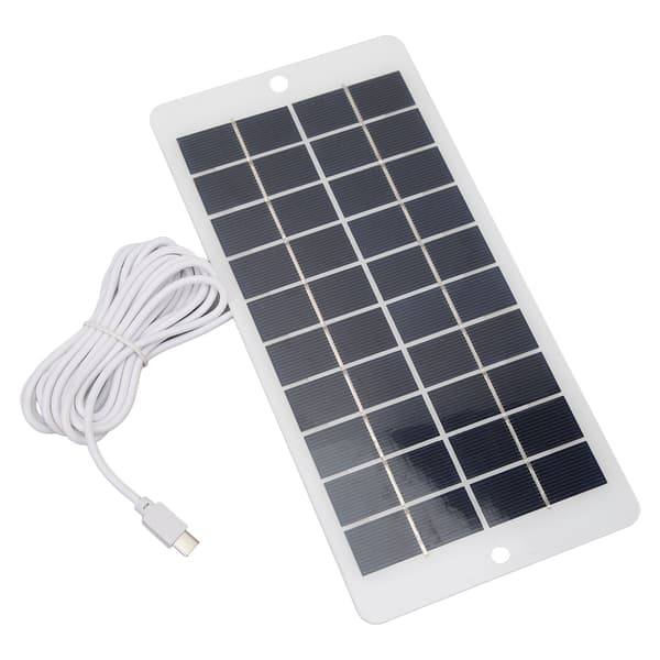 10W 5V Solpanel Typ C Portabel Laddare för Telefon Säkerhetsövervakning