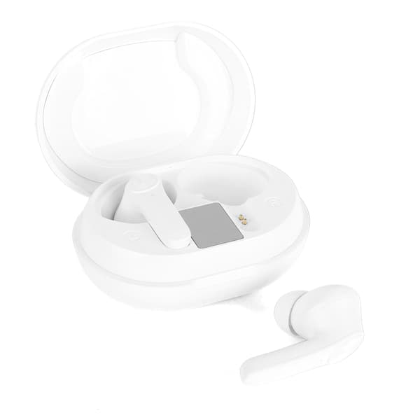 JS76 Trådløse Bluetooth-ørepropper Lav Latens Lavt Strømforbrug Subwoofer Svedtætte Hvide