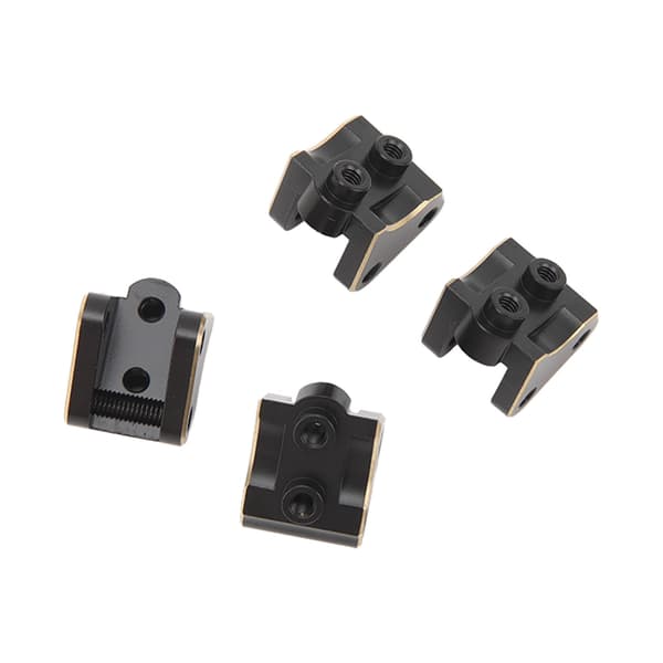 4 stk. RC Link Mount Messing Stabil Rustfri Opgraderingsdele til Axial SCX10 II AR44 Aksler 1/10 Sort