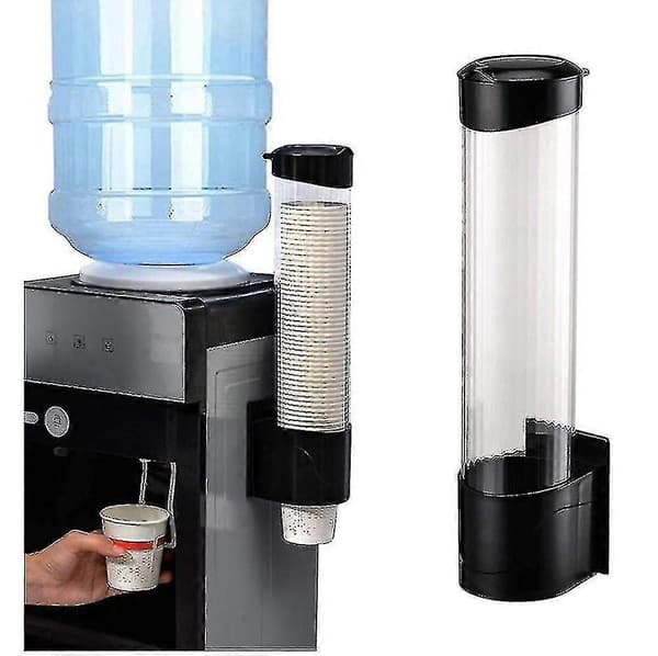 Koppdispenser - 60 papirkopper plastkoppdispenser, ett-trykks knapp koppholder Better-Yvan