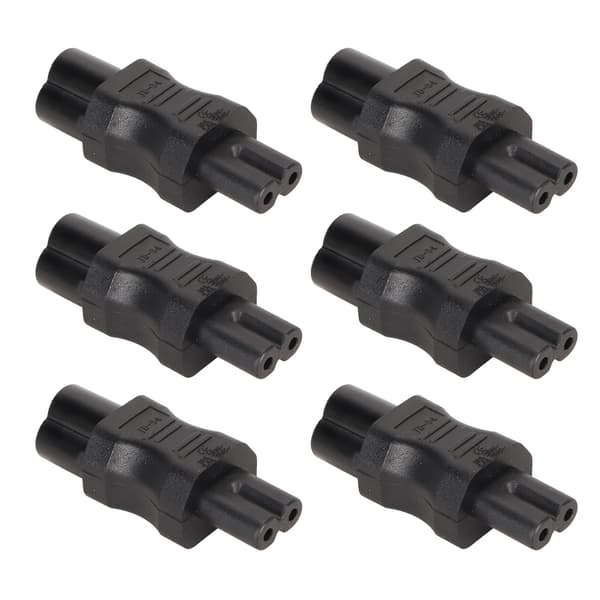 6 stk. IEC320 C6 til C7 strømadapterplugg for PDU-chassis UPS-datamaskinuttak