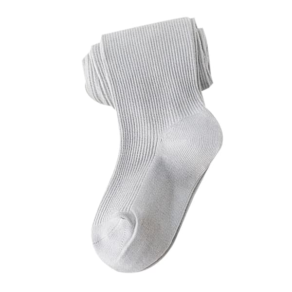 Stribede bløde leggings i bomuld til piger, grå, størrelse S