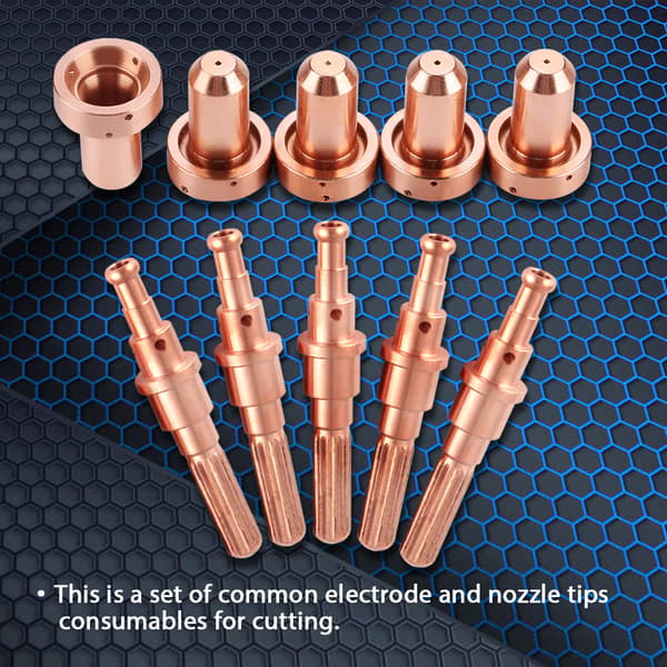 5 stk. 9-8215 elektrode 5 stk. 9-8207 dysespidser til Thermal Dynamics SL60/100 plasmaskærer