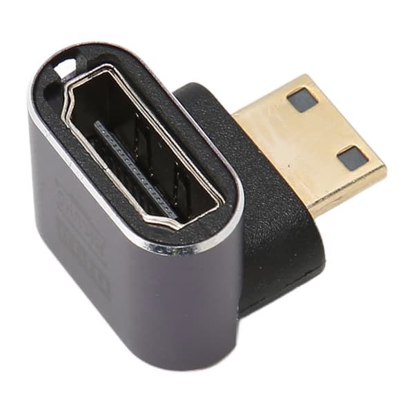 Mini HD Multimedia Interface-adapter hann til hunn 8K 48 Gbps aluminiumslegering med LED-lys for kontor