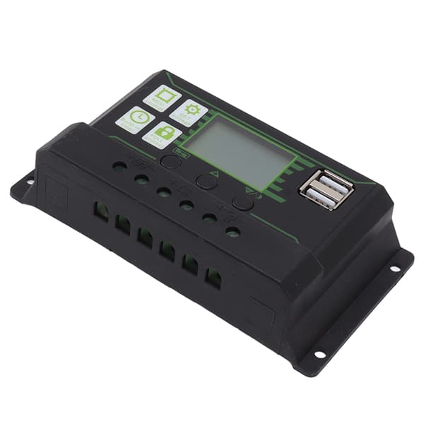 60A PWM Solar Charge Controller Dobbelt USB LCD-Display Solpanel Oplader Udladningsregulator