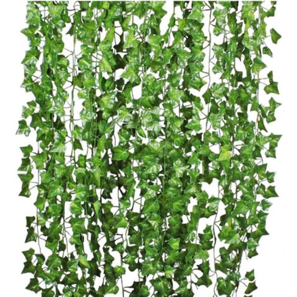 12 stk. 2,1 m falske efeublade falske vinstokke kunstige hængende planter Søde kartoffelblade