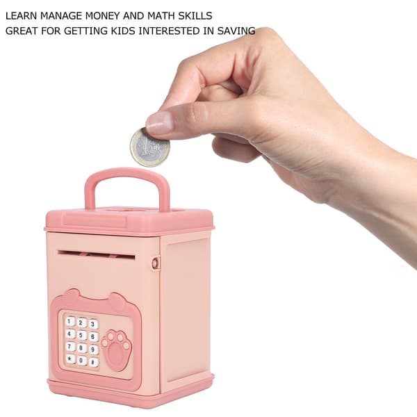 Interaktiv Rosa Fingeravtrykk Passord Sparegris for Barn